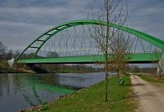 Brücke über den Dortmunder Ems Kanal, Rheine, Ferienwohnung, www.bed-and-bike-rheine.de